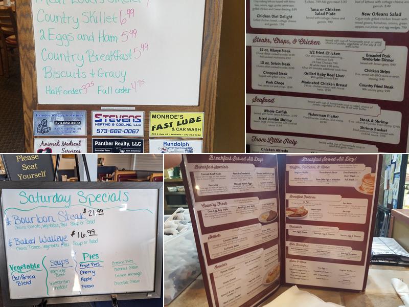 Round Table Family Restaurant Menu