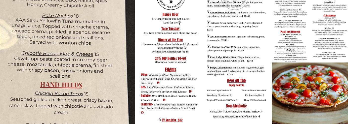 Citizen Vine Menu