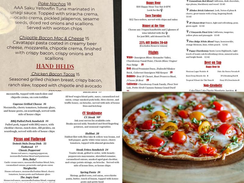Citizen Vine Menu