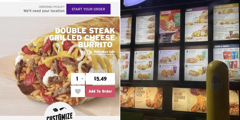 Taco Bell Menu