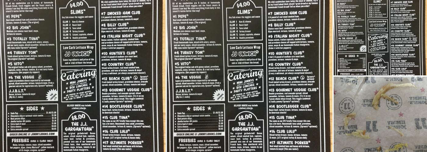 Jimmy John's Menu