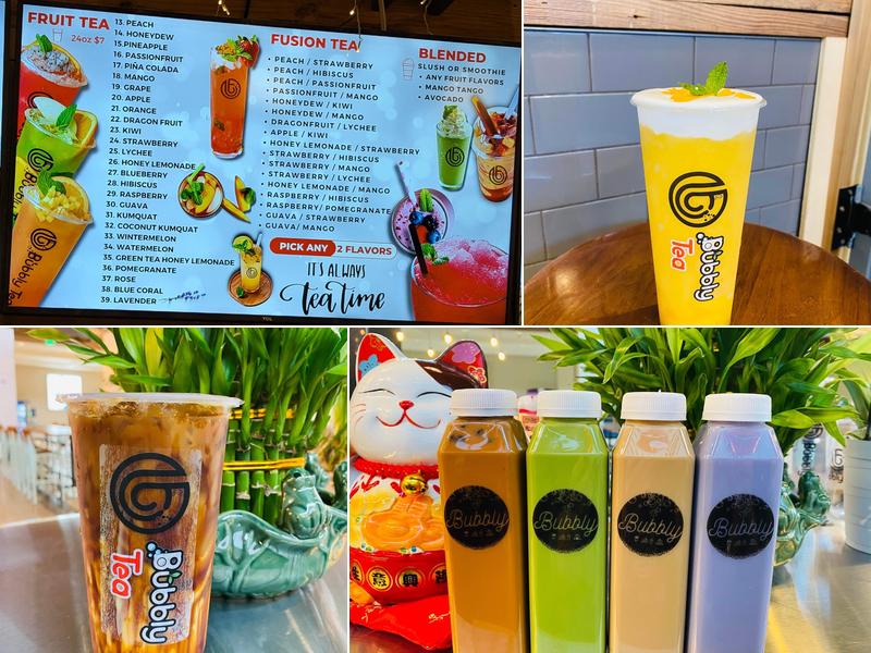 Bubbly Tea Menu