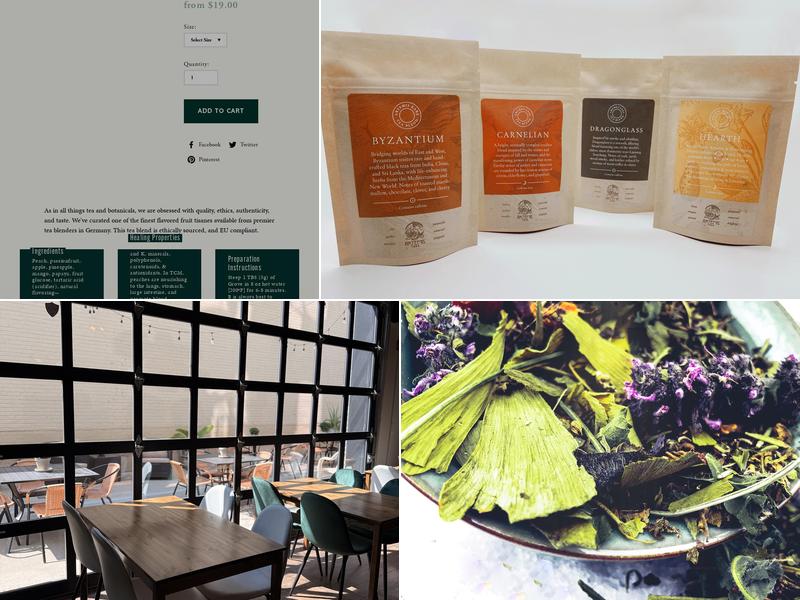 Artemis Tea & Botanical Menu