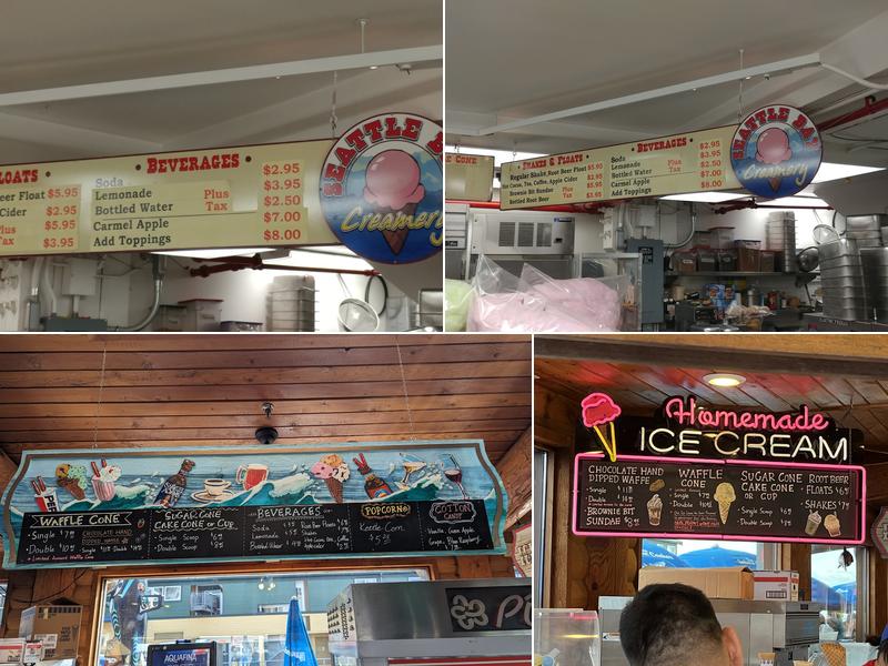 Seattle Bay Creamery Menu