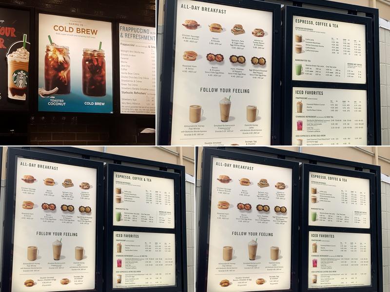 Starbucks Menu