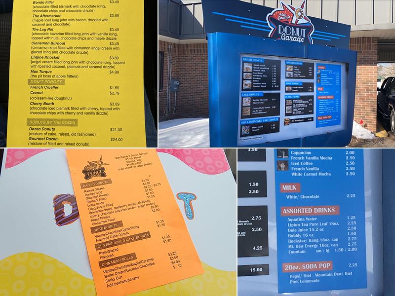 MacDaddy’s Donut Garage Menu