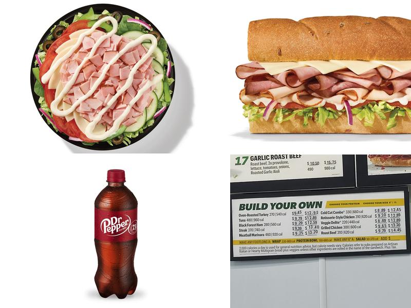 Subway Menu