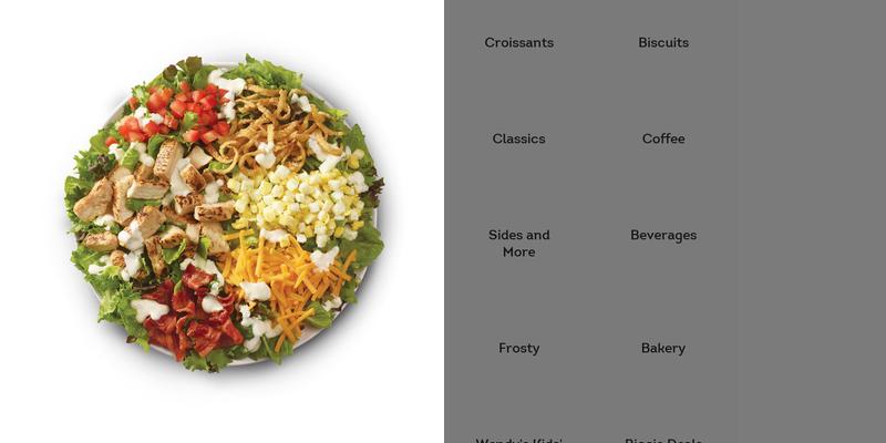 Wendy's Menu