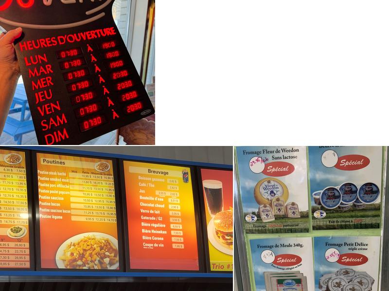 Fromagerie P'tit plaisir Menu