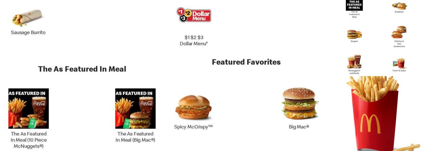 McDonald's Menu