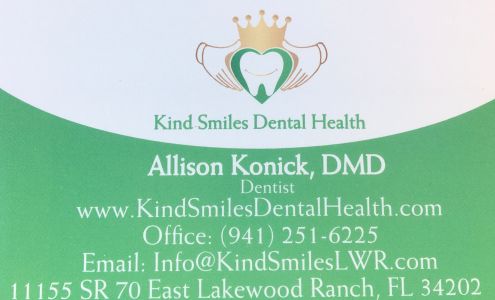 Kind Smiles Dental Health 11155 State Road 70 E, Lakewood Ranch Florida 34202