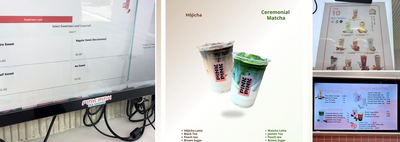 Pink Pink Tea Shoppe Menu