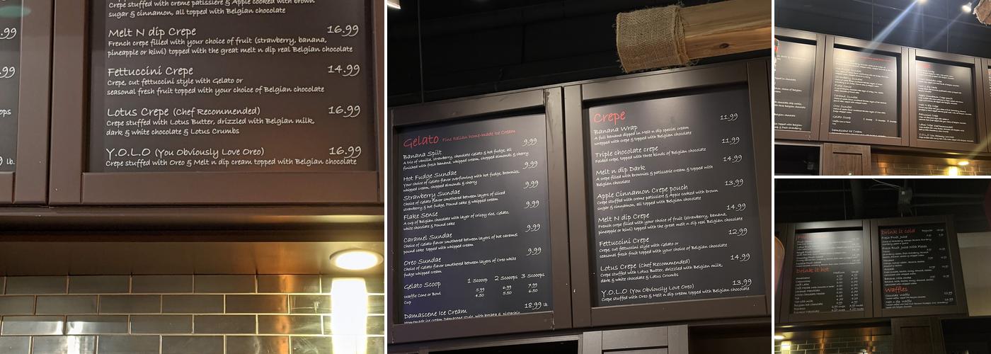Melt n dip Menu