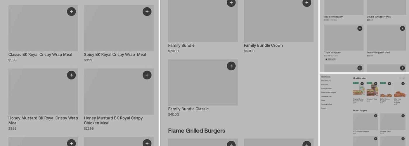 Burger King Menu