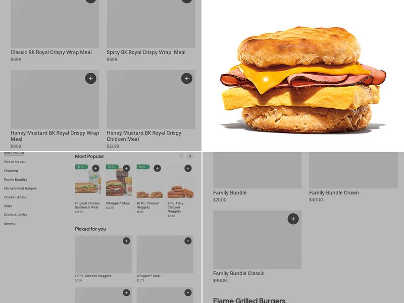 Burger King Menu