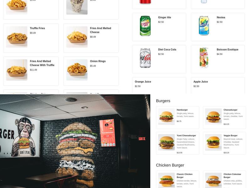 Yumi Burger - Rue Mackay Menu