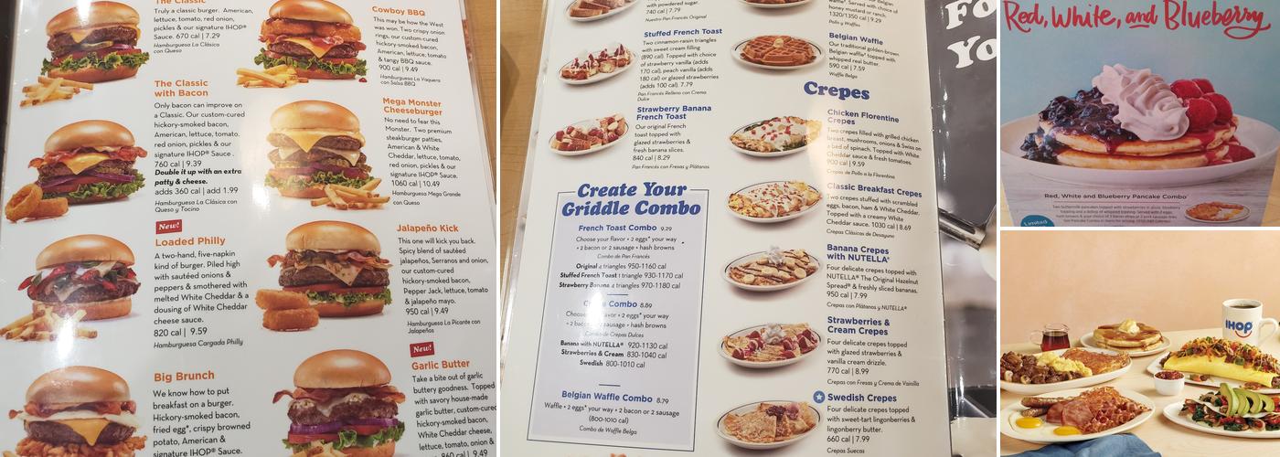 IHOP Menu