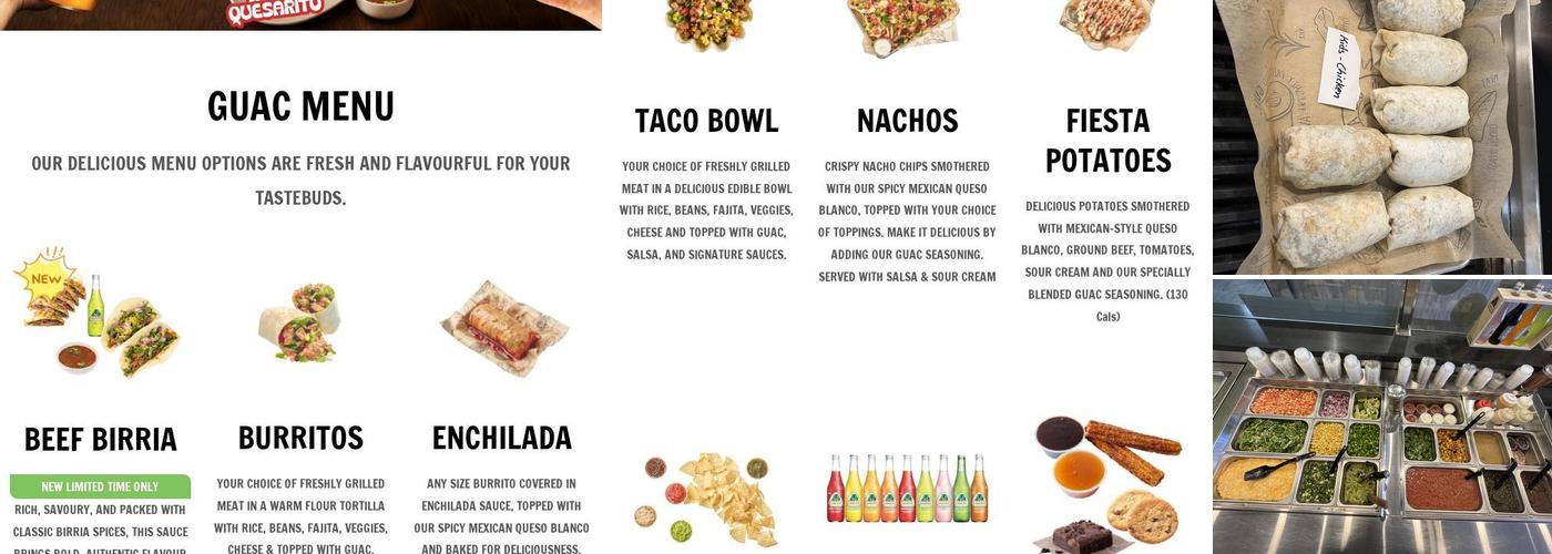 Guac Mexi Grill Menu