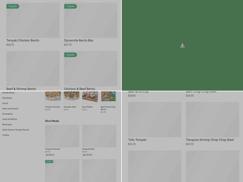 Edo Japan - Sushi and Grill - Mall 51 Menu