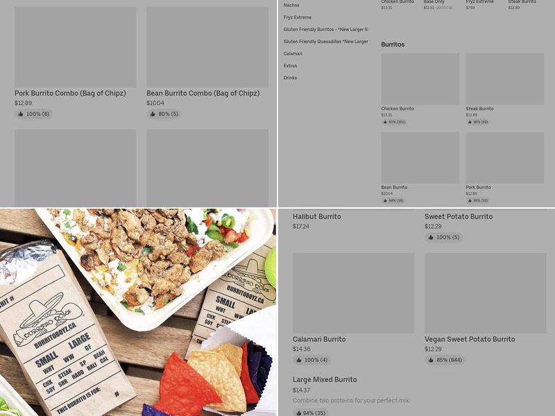 Burrito Boyz Menu