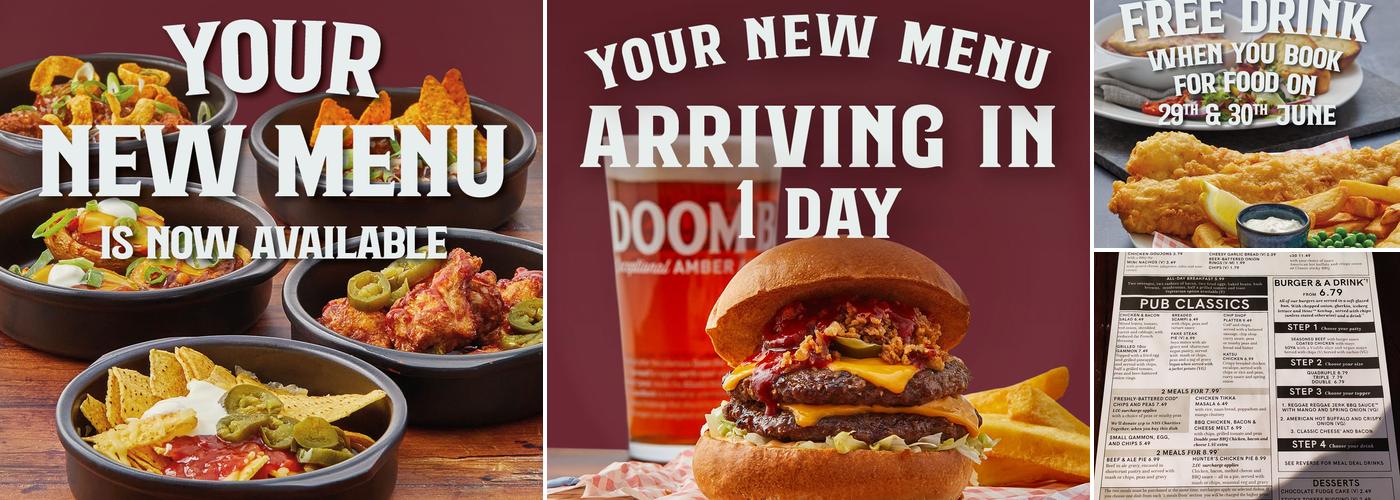 The Blagdon Arms Menu