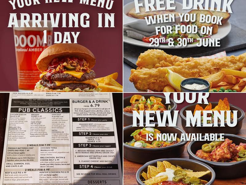 The Blagdon Arms Menu