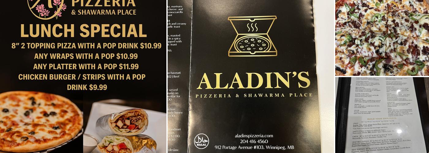 Aladin's Pizzeria & Shawarma Place Menu