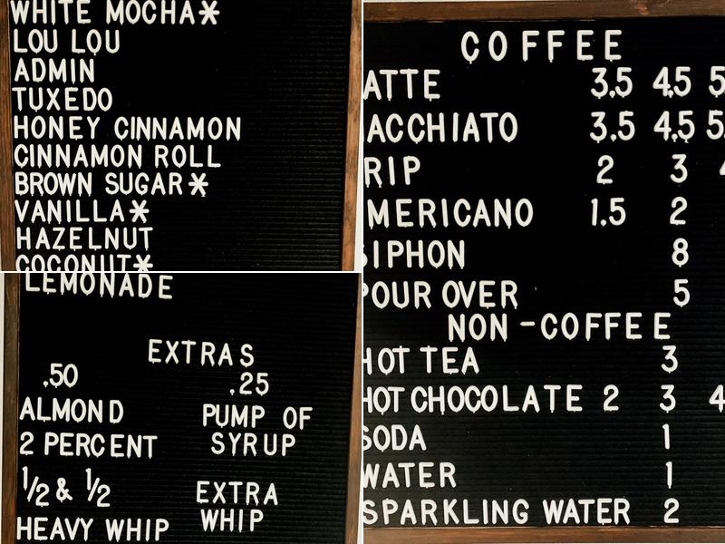 1965 Coffee and Mercantile Silsbee TX Menu