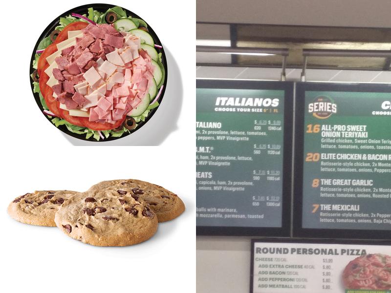 Subway Menu