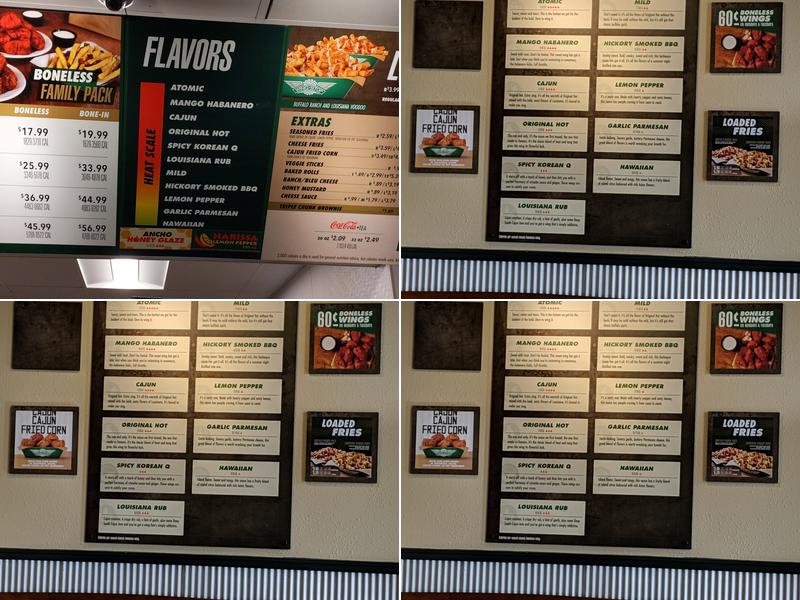 Wingstop Menu