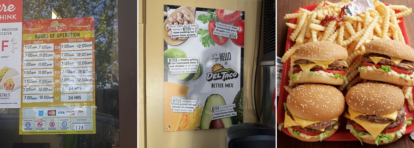 Del Taco Menu