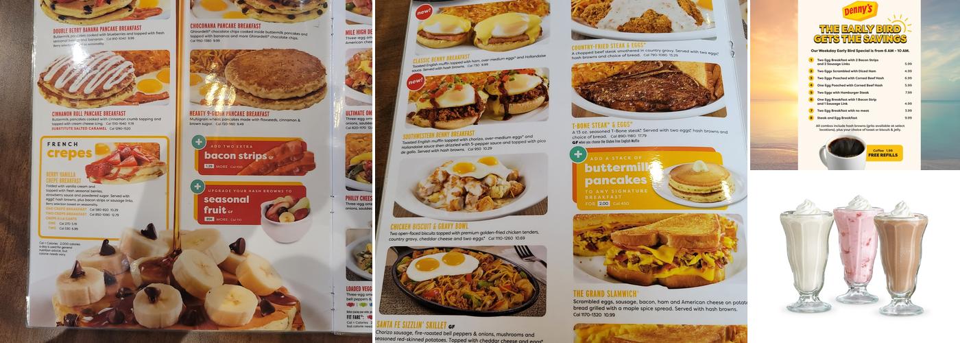 Denny's Menu
