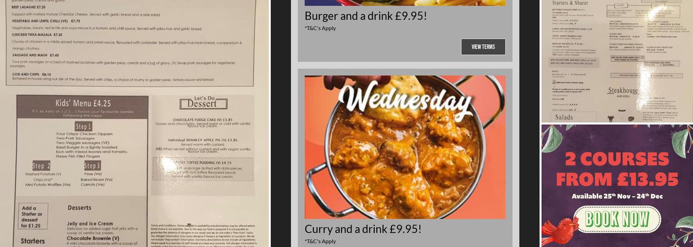 South Beach, Blyth Menu