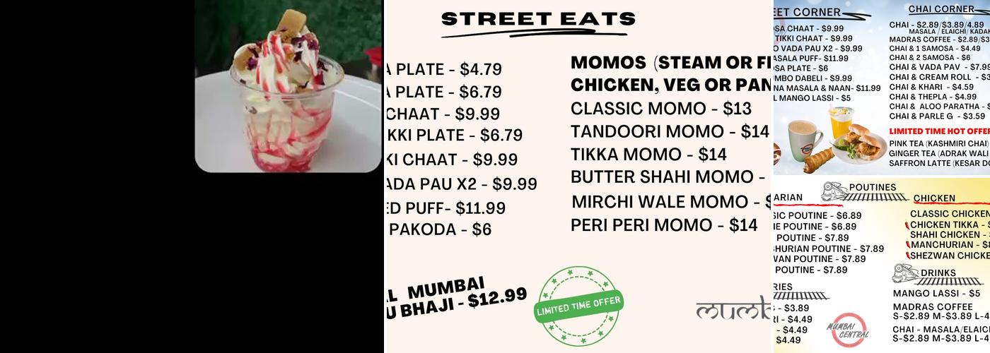 Mumbai Central Menu