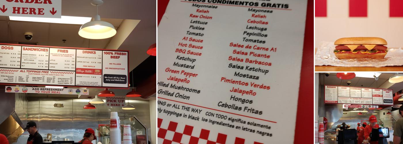 Five Guys Menu