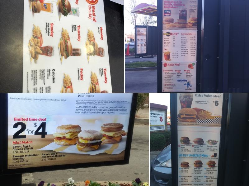 McDonald's Menu