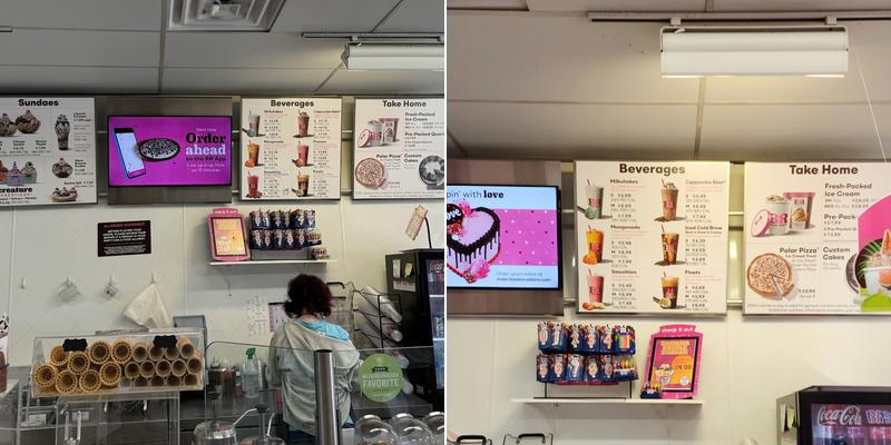 Baskin-Robbins Menu