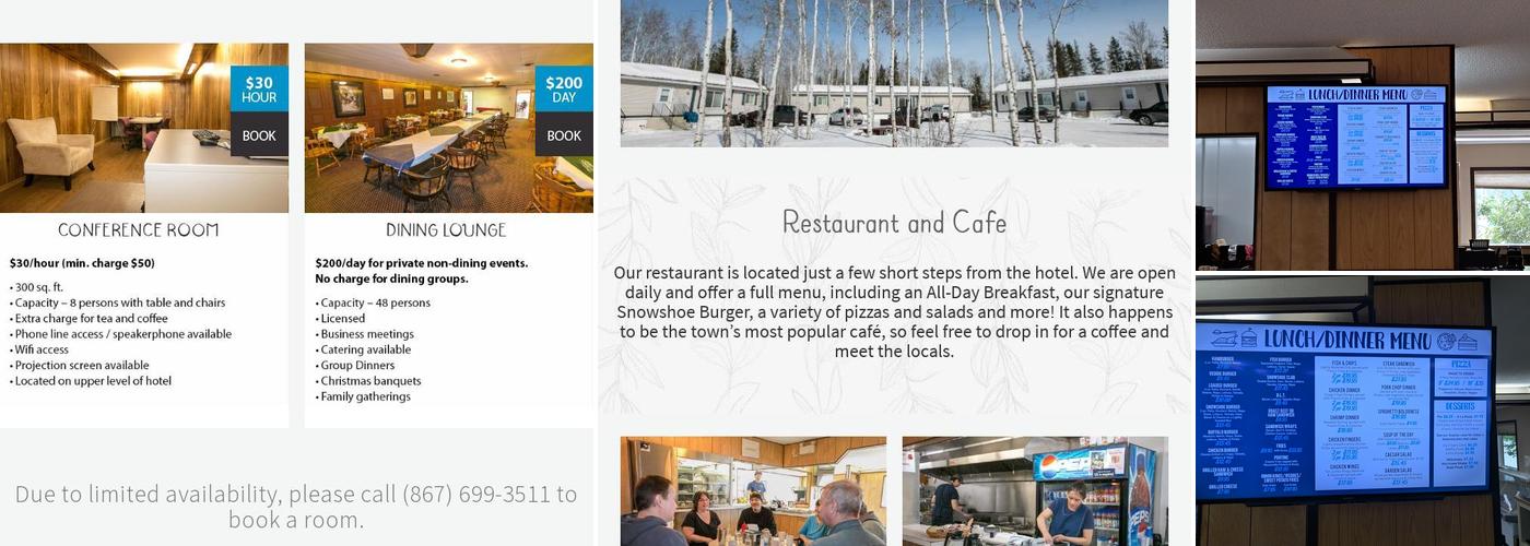 Snowshoe Inn Cafe /Craft Shop Menu
