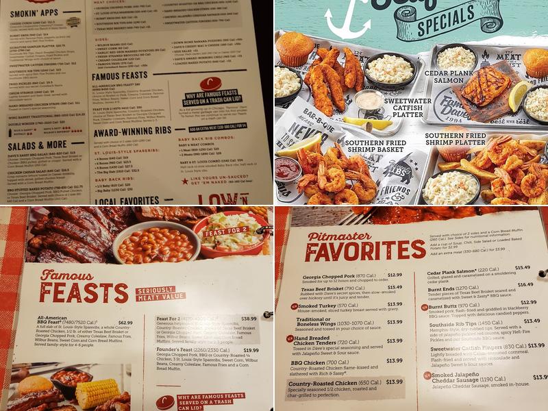 Famous Dave's Bar-B-Que Menu