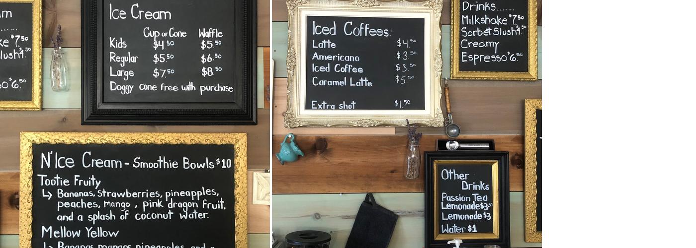 Scoopz Menu