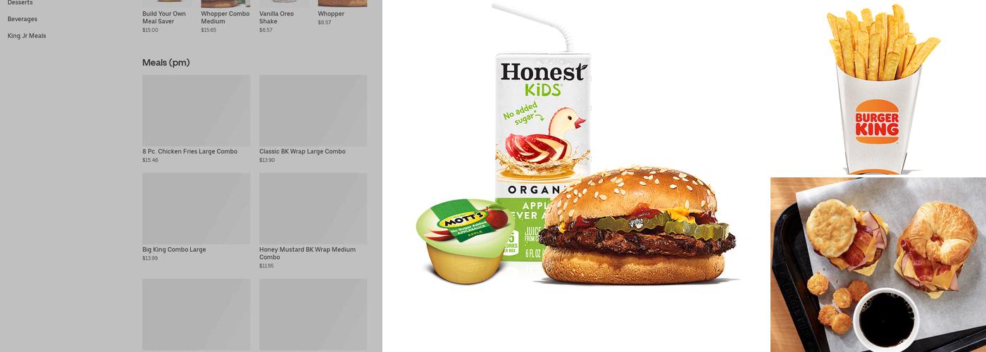 Burger King Menu