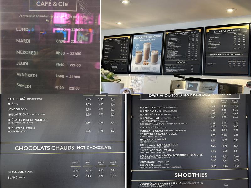 Second Cup Menu