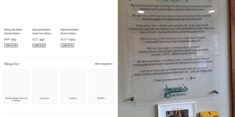 Joanie's Pastries Gluten Free Menu