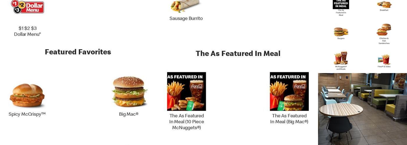 McDonald's Menu