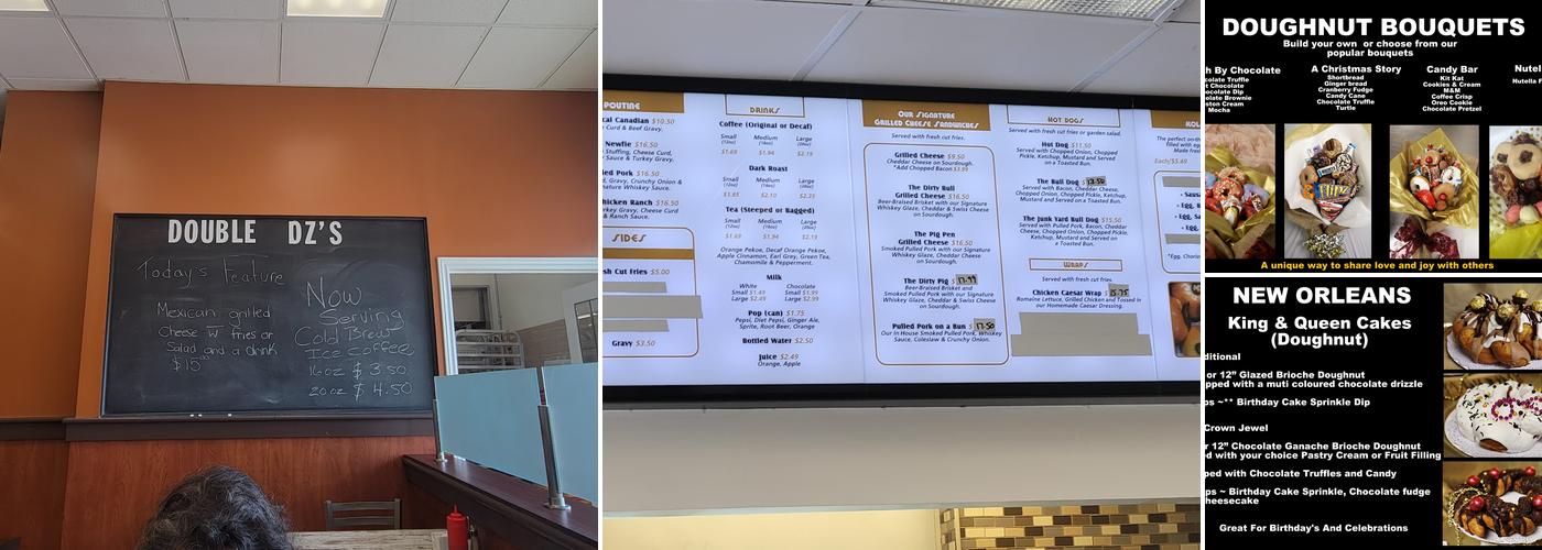 Double Dz's Menu
