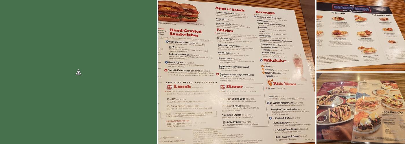 IHOP Menu
