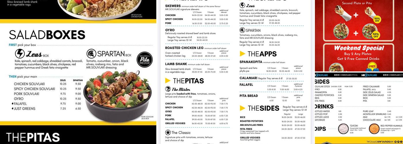 Mr. Souvlaki Menu