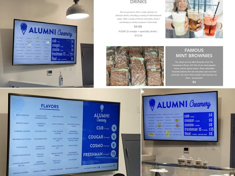 Alumni Creamery Menu