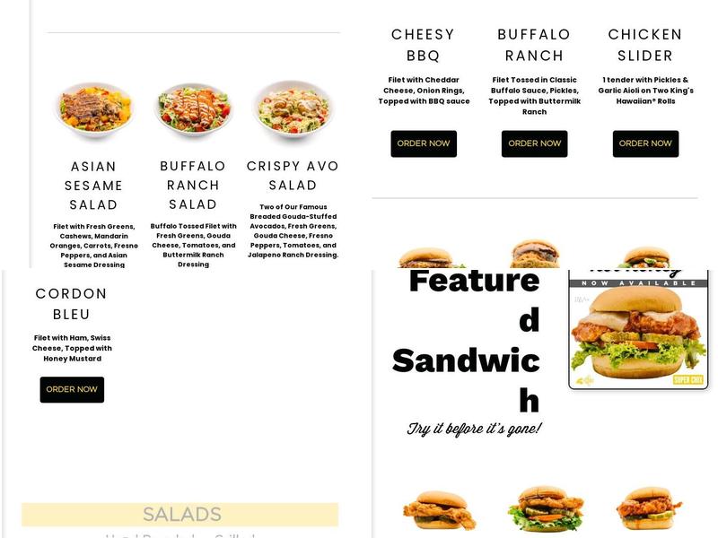 Super Chix - Riverdale, UT Menu