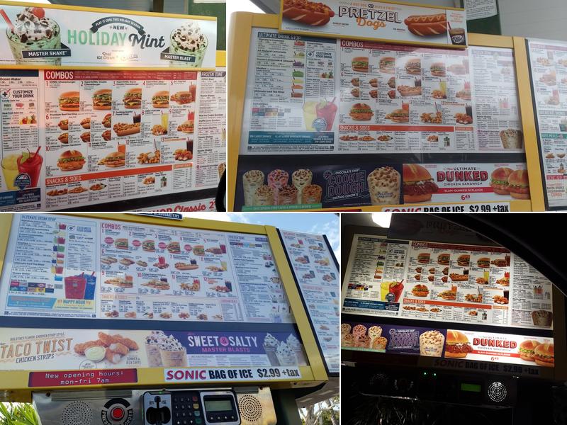 Sonic Drive-In Menu